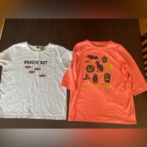 Girls Halloween shirts Size 14 and 14/16